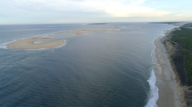 Bassin d'arcachon, vue aérienne