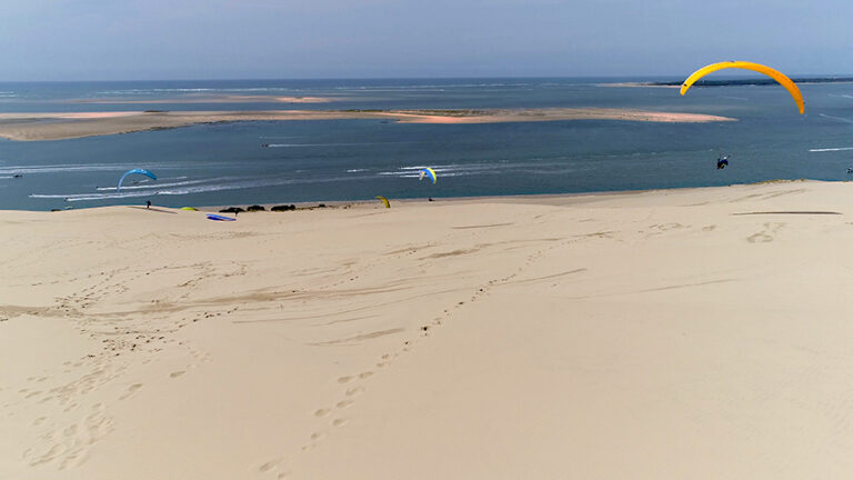 Vue d'en haut de la dune du pyla